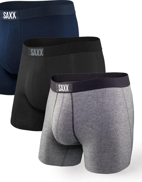 Load image into Gallery viewer, SAXX Men'S Underwear – VIBE Boxer Briefs with Built-In Ballpark Pouch Support – Pack of 3, Core
