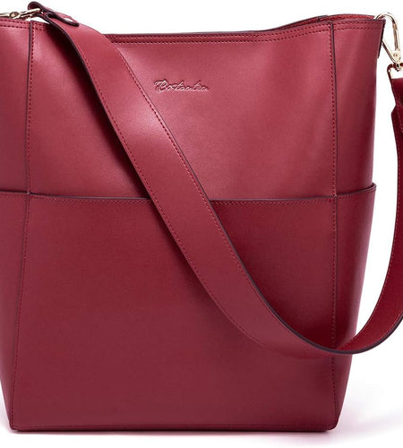 Valentines Day  Women'S Leather Designer Handbags Tote Purses Shoulder Bucket Bags
