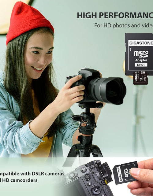 Load image into Gallery viewer, 16GB 2-Pack Micro SD Card, FHD Video, Surveillance Security Cam Action Camera Drone, 85Mb/S Micro SDHC UHS-I U1 Class 10
