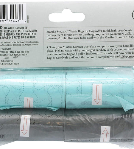 for Pets Poop Waste Bags | 120 Large Unscented Doggie Bags for a Quick Cleanup | Tear-Resistant Dog Waste Bags, Great for Dog Walking Everyday Use | 8 Rolls