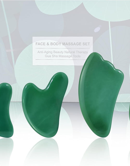 Load image into Gallery viewer, Guasha Massage Tool, 4 Pcs Gua Sha Facial Tool, Guasha Board for SPA Acupuncture Therapy Trigger Point Treatment, Gua Sha Scraping Massage Tool
