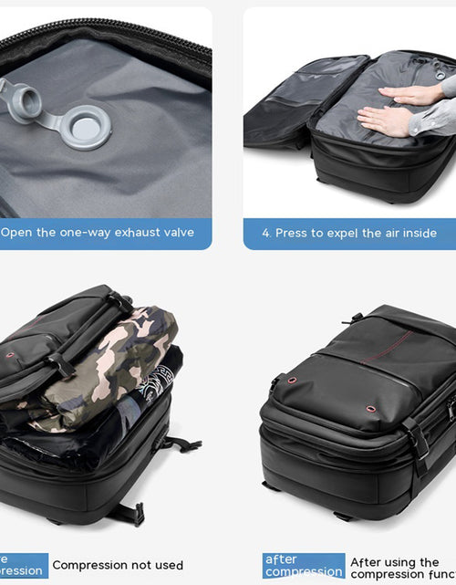 Load image into Gallery viewer, Travel Backpack Men'S Business Multifunction Computer Bag Vacuum Compression Large-Capacity Backpack
