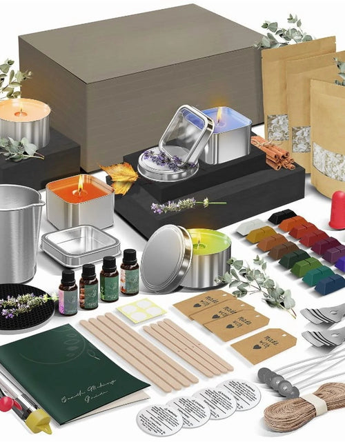Load image into Gallery viewer, Complete Soy Wax Candle Making Kit for Adults and Kids with 2LB Candle Wax for Candle Making Supplies
