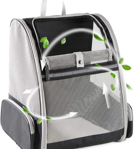 Innovative Traveler Bubble Backpack Pet Carriers for Cats and Dogs (Black)