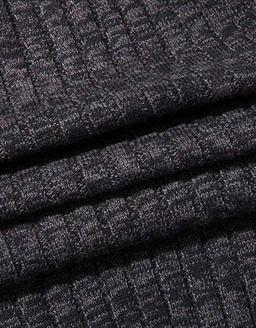 Load image into Gallery viewer, Men'S Cardigan Sweaters Full Zip up Stand Collar Slim Fit Casual Knitted Sweater with 2 Front Pockets
