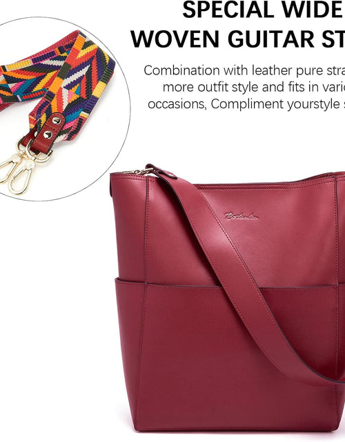Load image into Gallery viewer, Valentines Day  Women'S Leather Designer Handbags Tote Purses Shoulder Bucket Bags
