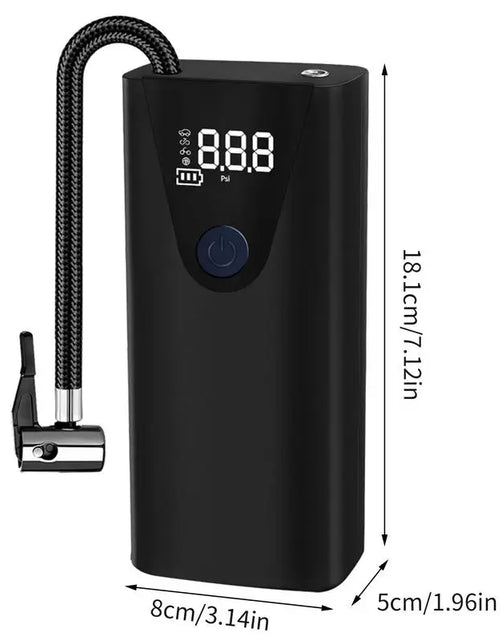 Load image into Gallery viewer, Portable Car Tire Inflator Air Pump for Car Tires Air Compressor Rechargeable Air Pump Tire Air Compressor Bikes Tire Pump
