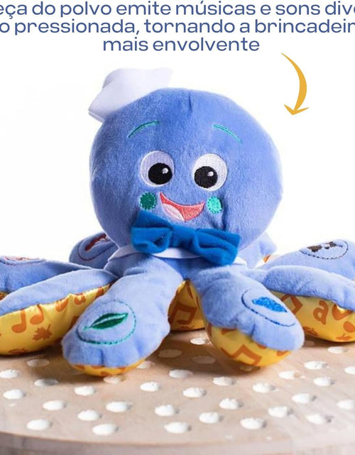 Load image into Gallery viewer, Octoplush Musical Huggable Stuffed Animal Plush Toy, Learn Colors in 3 Languages, Blue, 11" Age 3 Month and Up,
